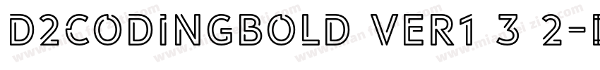 d2codingbold ver1 3 2字体转换